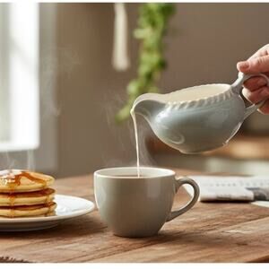 Vintage Harkerware Chesterton Gray Creamer Pitcher Pate Sur Pate from Set